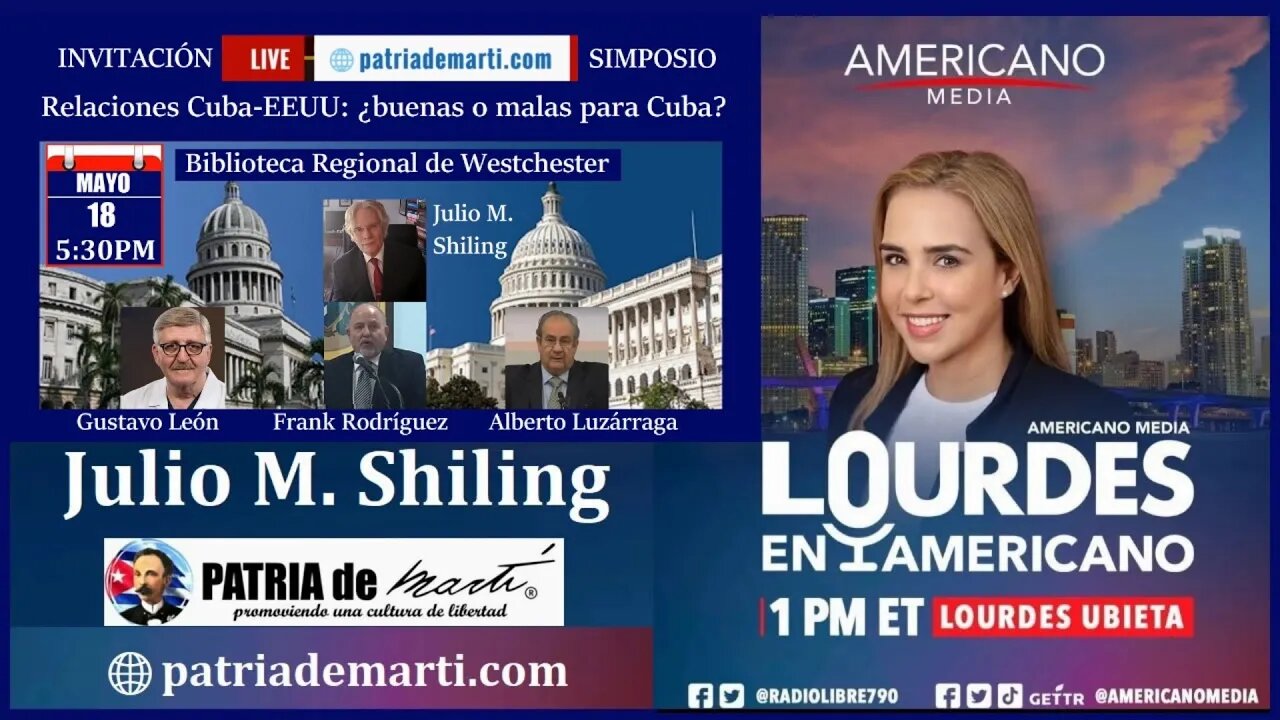 Con Lourdes en Americano "Simposio Relaciones Cuba-EEUU: ¿buenas o malas para Cuba?"