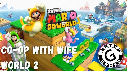 Super Mario 3D World Co-op with Wife - World 2