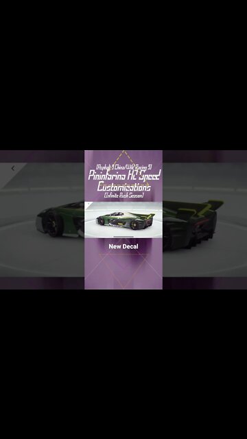 [Asphalt 9 China (A9C/狂野飙车9)] Pininfarina H2 Speed Glowing Decal | Infinite Rush Season (#Shorts)