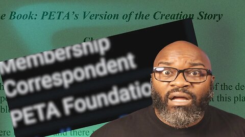 PETA responds to a complaint about "The Book"