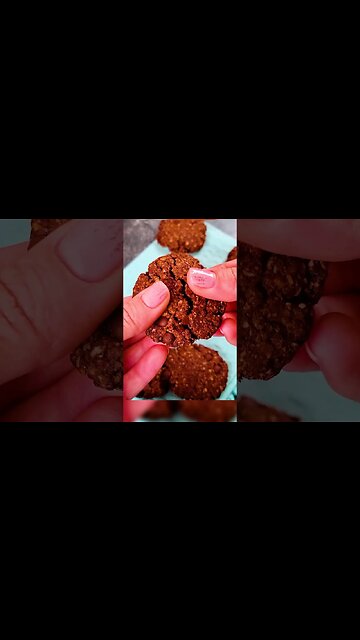 Delicious guilt-free cookies! Oatmeal cookies in 5 minutes!