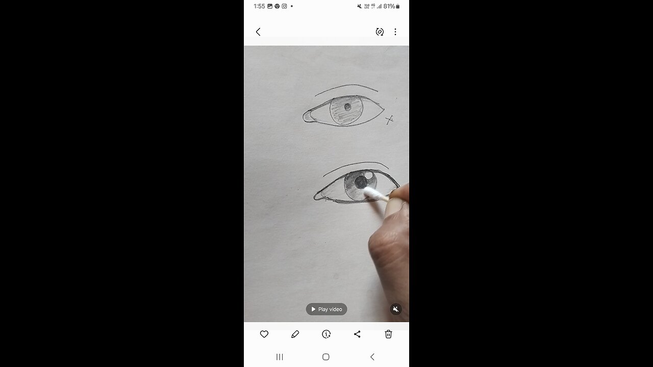 how to draw eyes step by step