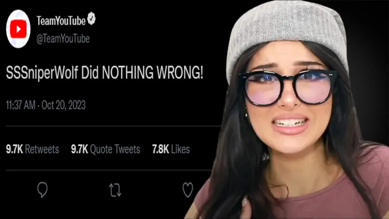 YouTube Finally Responds | SSSniperWolf Drama