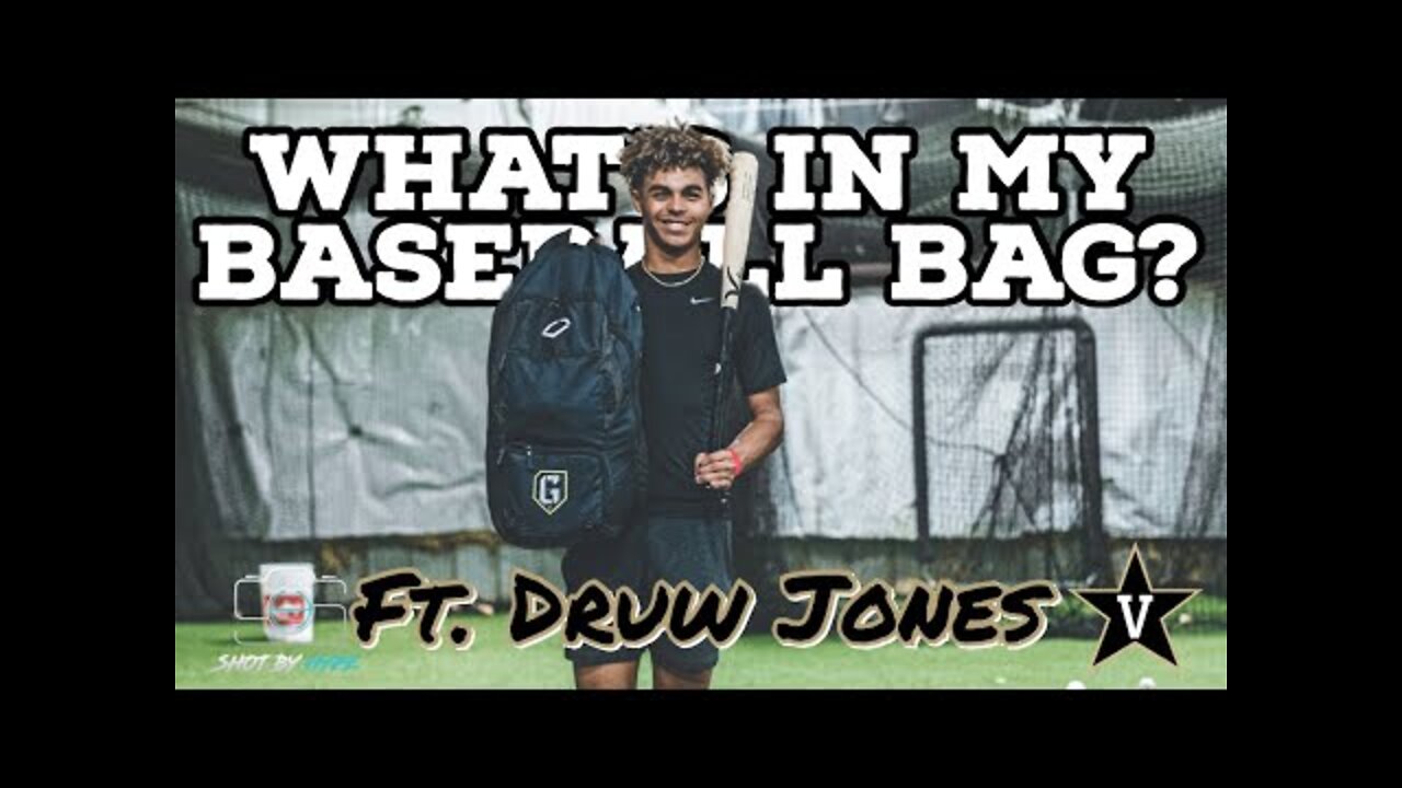 What's In My Baseball Bag? Ft. Druw Jones (Class Of 22 Outfielder / Vandy Commit)