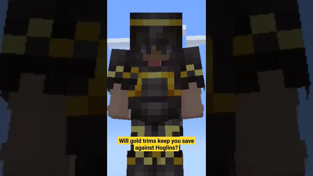 Will using a gold trim on your armor protect you from Hollins in #Minecraft