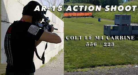 AR Rifle Action Shoot Colt LE6940 M4 Carbine.