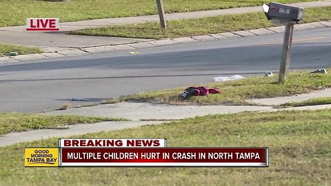 Multiple injuries reported after children hit by car in Tampa, police say