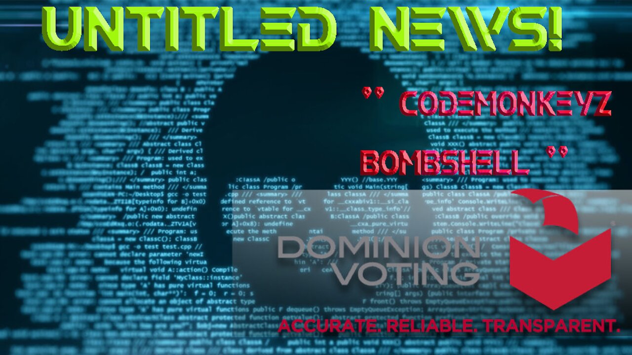 CodeMonkeyZ BOMBSHELL, Dominion Whistleblower Speaks Out