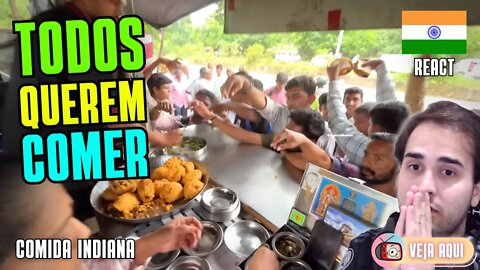 Esse PRATO é SUPER DISPUTADO na ÍNDIA! Reagindo a COMIDAS DE RUA INDIANAS | Veja Aqui Reacts