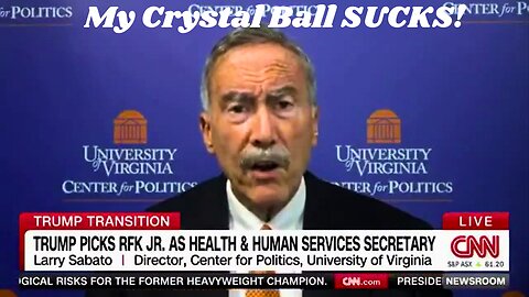 Larry Sabato Upset that RFK Wants to Remove Fluoride from Drinking Water