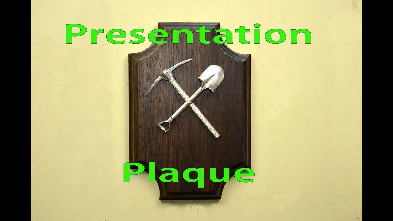 How to Make a Presentation Plaque