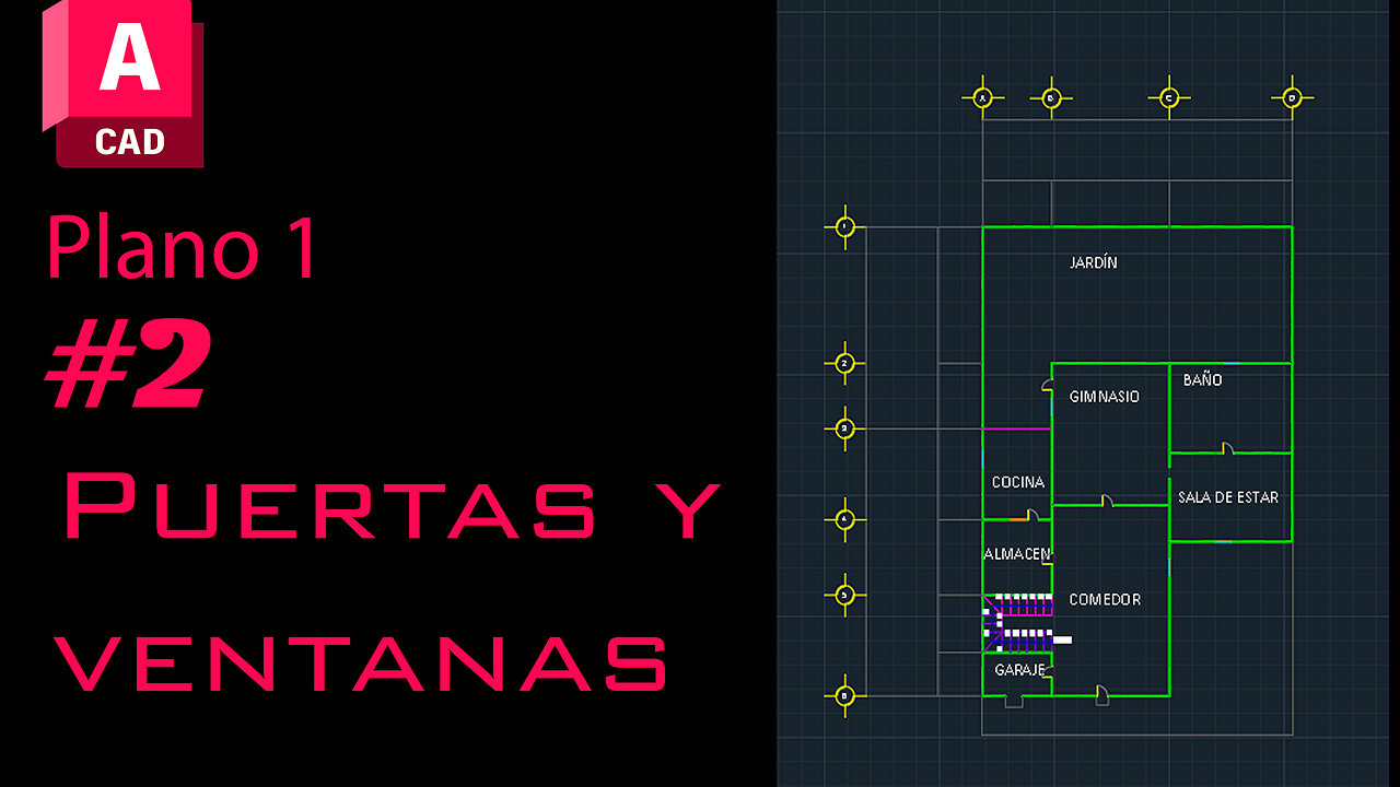 Construccion de casa en AutoCAD (Parte 1.2) #autocad #arquitectura #cad #autocaddrawing