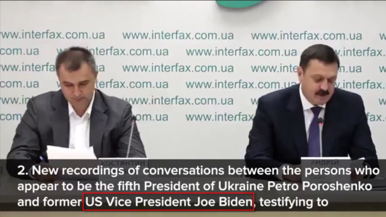 Ukrainian Prosecutor detailing Biden family corruption