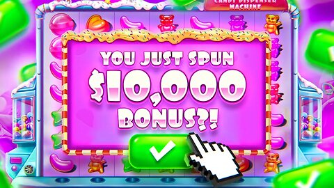 WE SPUN INTO MY FIRST EVER $10,000 SUGAR RUSH BONUS!