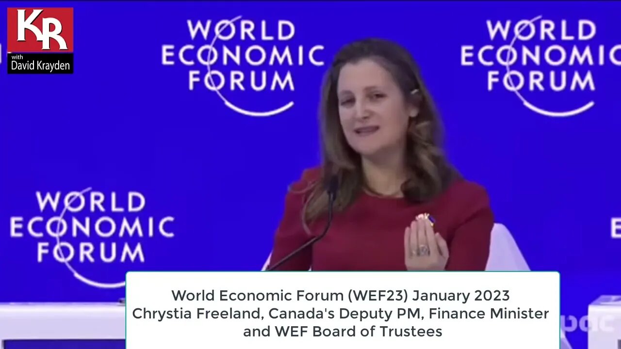 Freeland answers about Ukraine when questioned on west's "staying power": WEF23