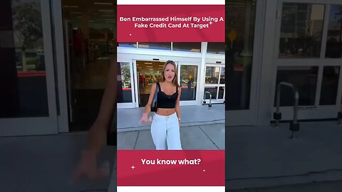 Ben embarrassed himself by using a fake credit card at target | #benazelart #brentrivera #shorts |