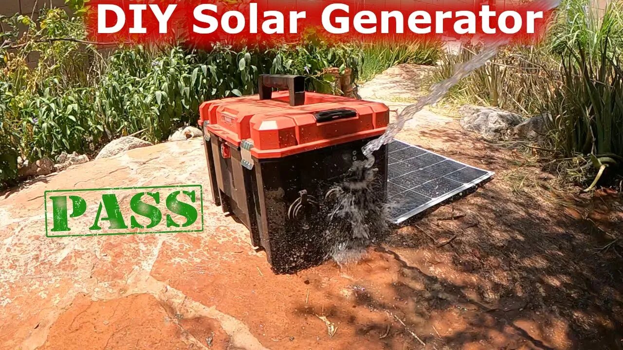 DIY Solar Generator Water Resistant Test