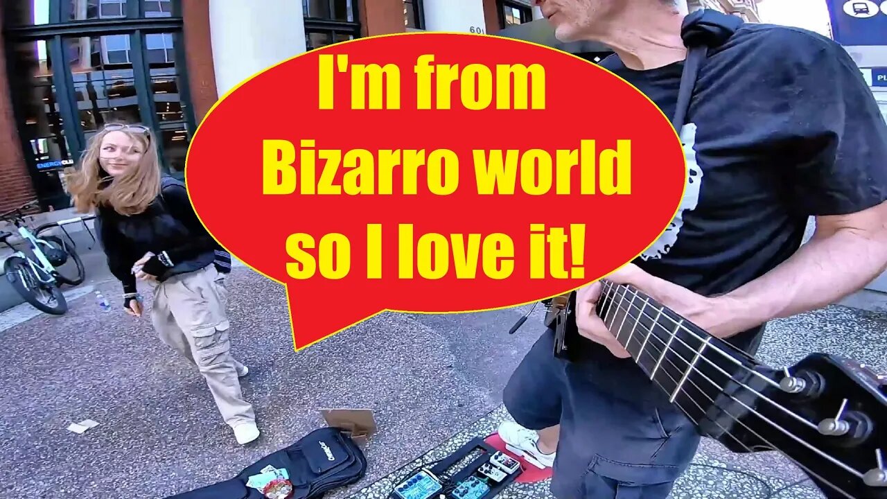 Girl from BIZARRO WORLD loves my solo (Because I played it backwards!)