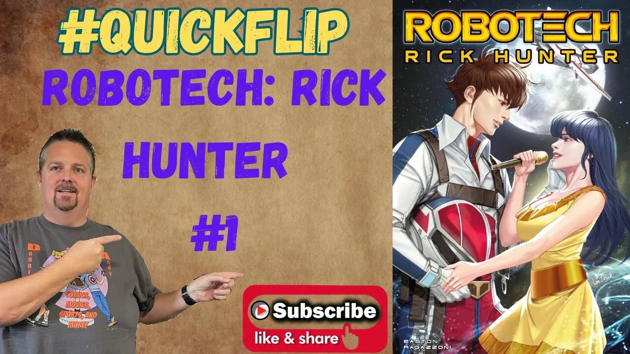 Robotech:Rick Hunter #1 Titan Comics #QuickFlip Comic Review Brandon Easton,Simone Ragazzoni #shorts