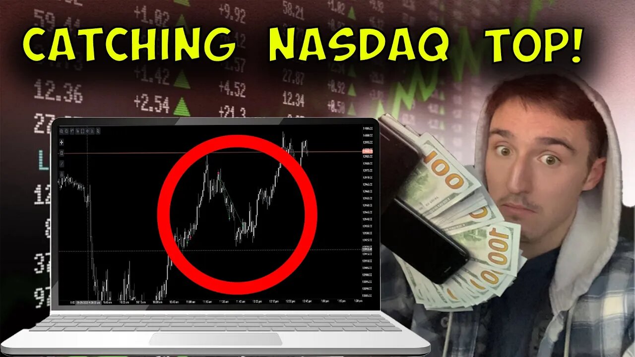 Catching The TOP On Nasdaq Live Day Trading! HUGE Move!