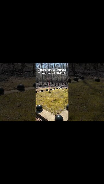 Confederate Burial Trenches on the Shiloh Battlefield