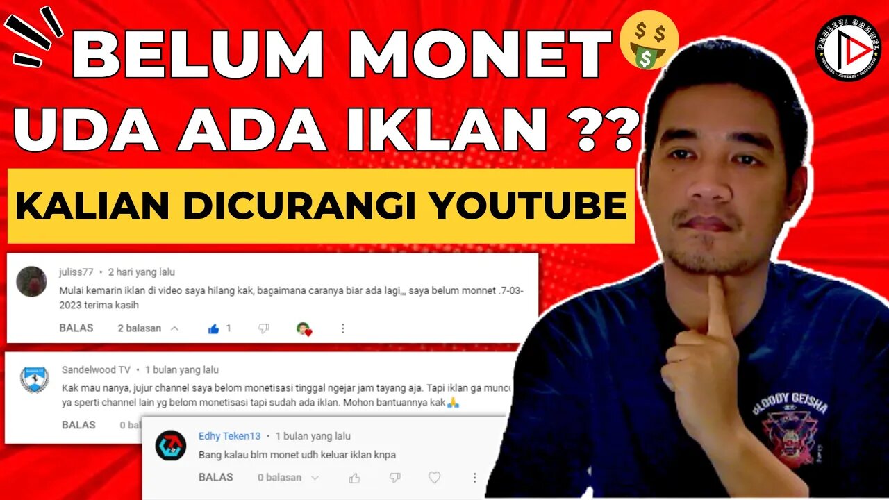 BELUM MONETISASI YOUTUBE TAPI SUDAH ADA IKLAN❓❓