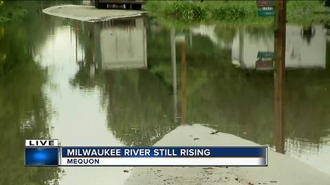 Ozaukee County copes with flooding as Milwaukee River continues to rise