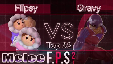Flipsy (Ice Climbers) vs. Gravy (C. Falcon) - Melee Top 32 - FPS2