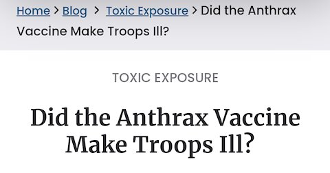 The Anthrax Vaccine Controversy