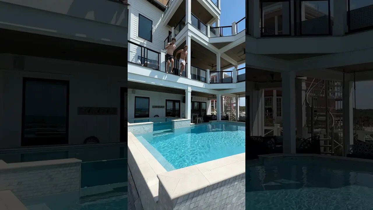 Jumping off a $17,500,000 Beachfront Home