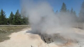 On the Fountain Paints Pot Trail in Yellowstone