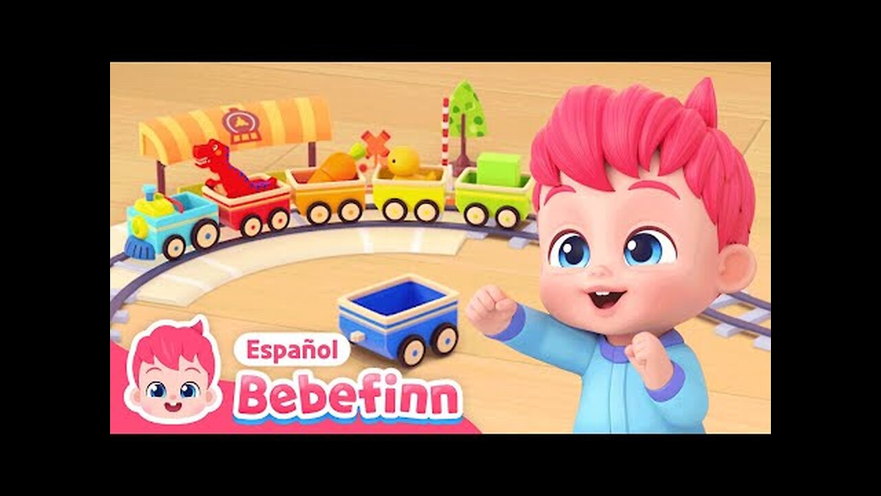 Chu-chušØ Tren ArcoĆrisš | Todos a bordo | Canciones Infantiles | Bebefinn en espaƱol