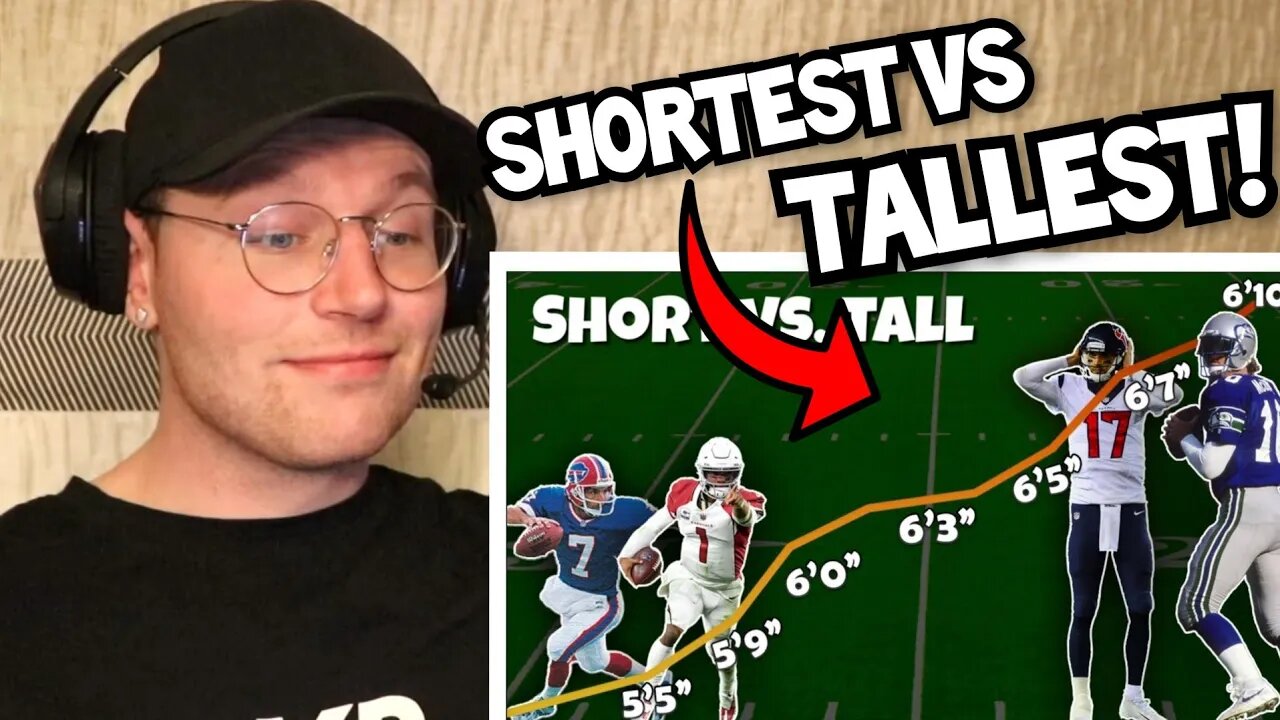 Rugby Player Reacts to The SHORTEST vs TALLEST NFL Quarterbacks Ever!