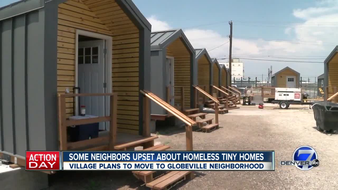 Some neighbors upset about homeless tiny homes move