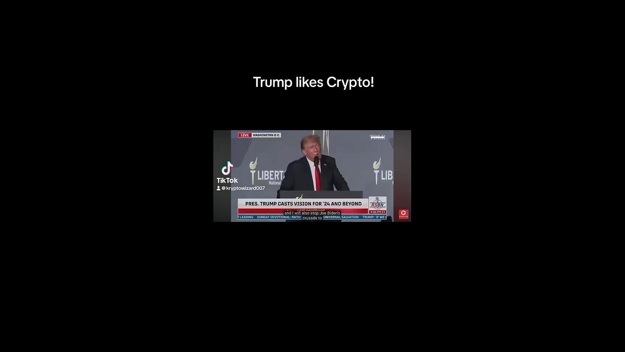 Trump likes #crypto and Bitcoin!