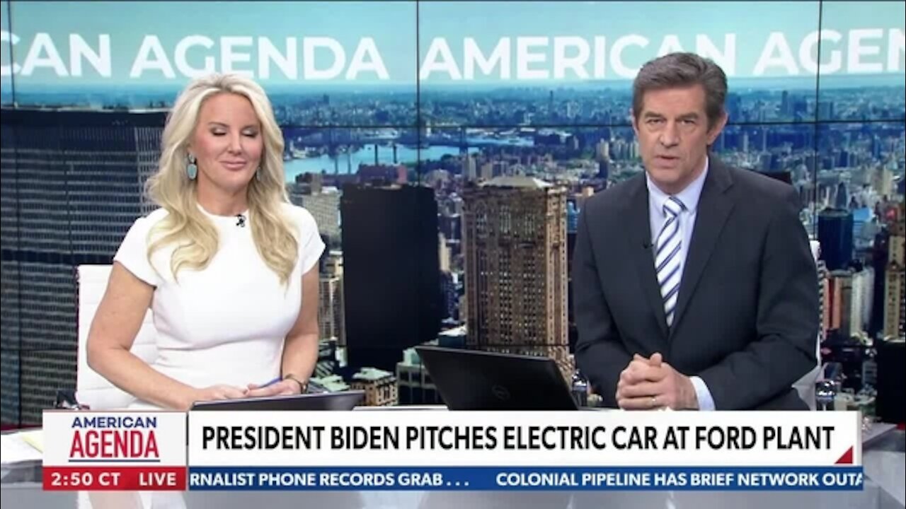 President Biden Pitches Electric Car at Ford Plant