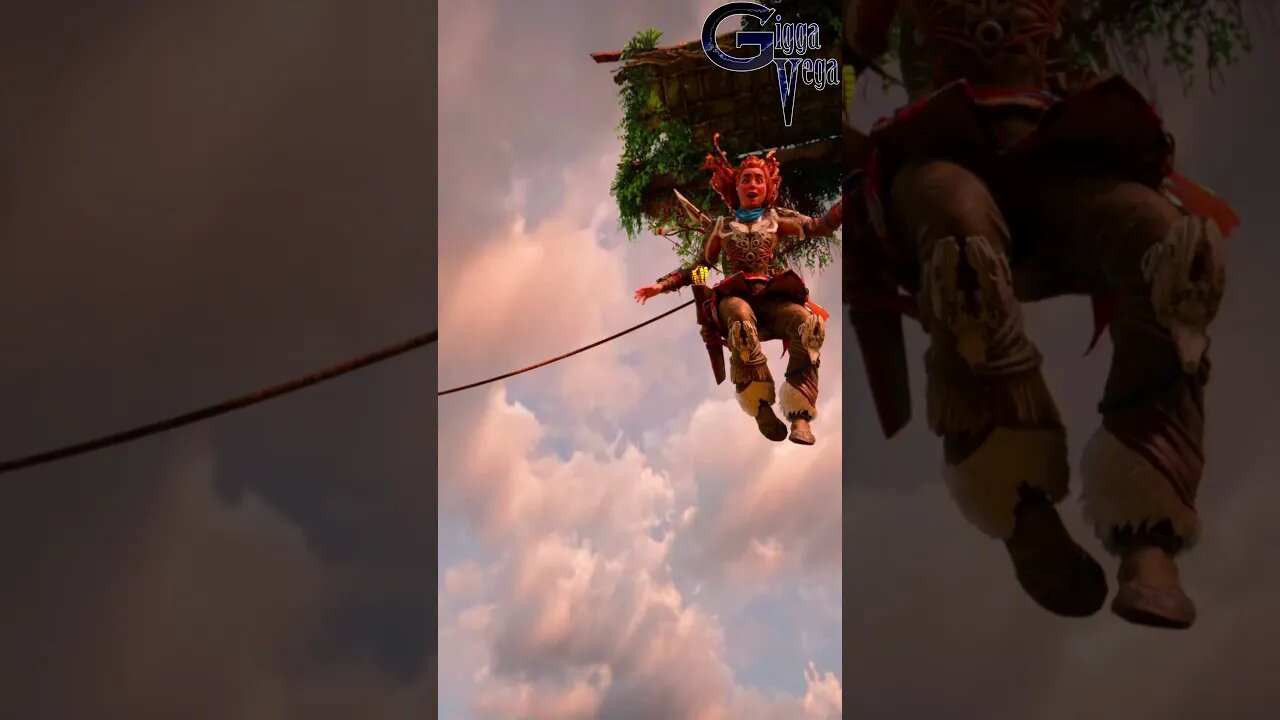 Aloy Falling Photo Mode video #HORIZONFORBIDDENWEST #SHORTS