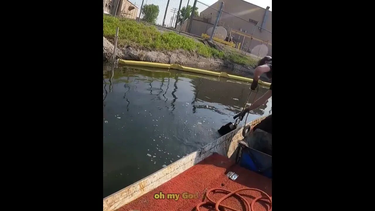 INSANE Magnet Fishing Catch! - Is That a Chunk of Corn Silo?! #magnetfishing #shorts