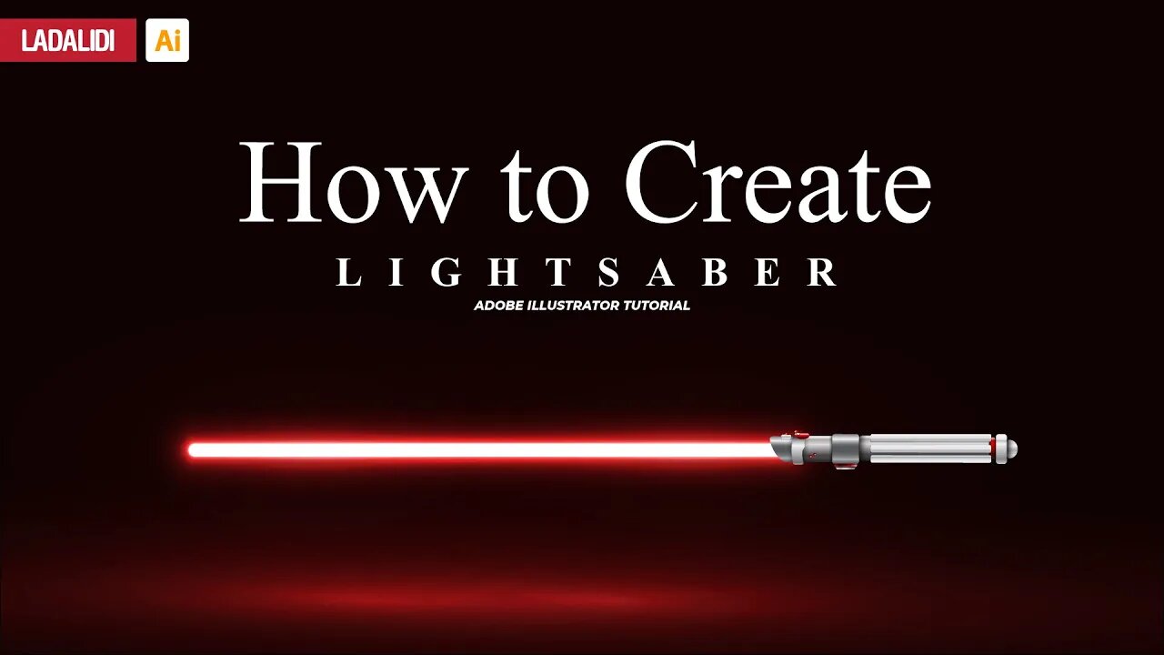 How To Create Lightsaber adobe Illustrator Advance Tutorial