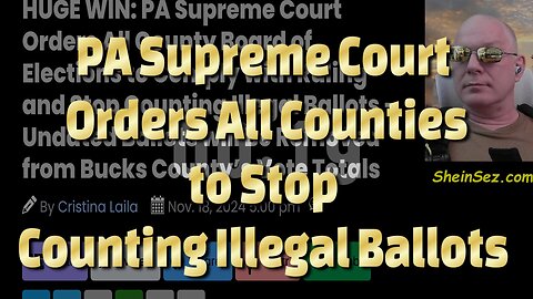 PA Supreme Court Orders All Counties to Stop Counting Illegal Ballots-715
