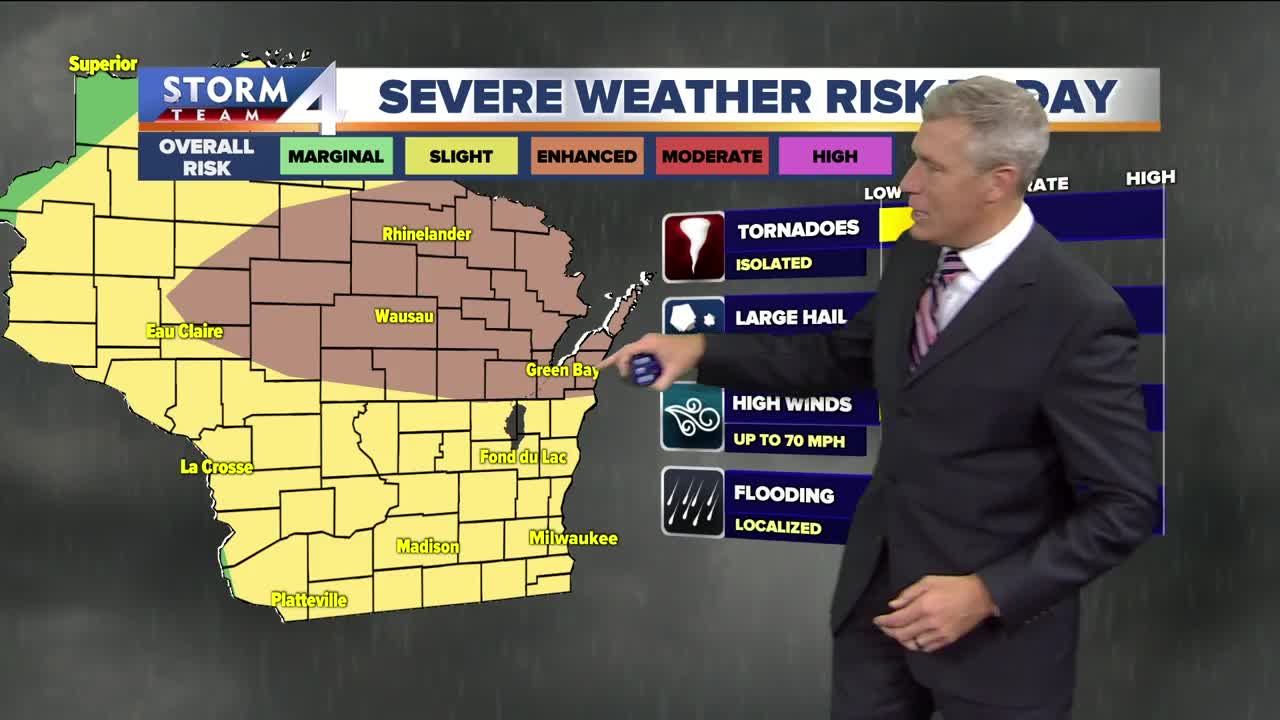 Showers and storms on the way Wednesday night