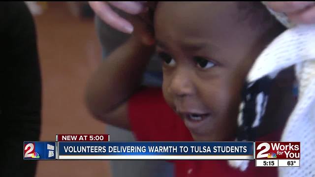 Knitten Kittens delivers hand-made hats and scarves to Tulsa schools