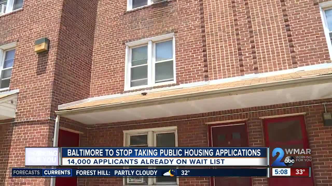 Housing Authority of Baltimore to stop accepting new public housing applications as of end of December