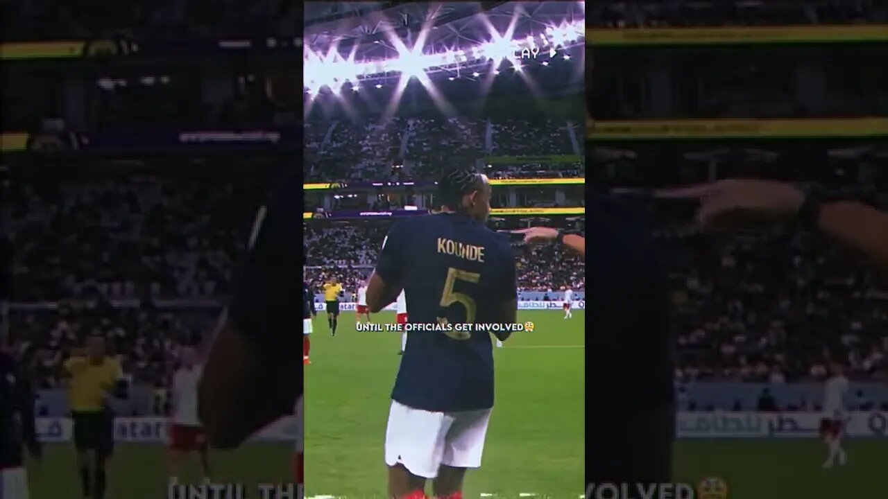Did you observe this when France played against POLLAND? #france #shorts