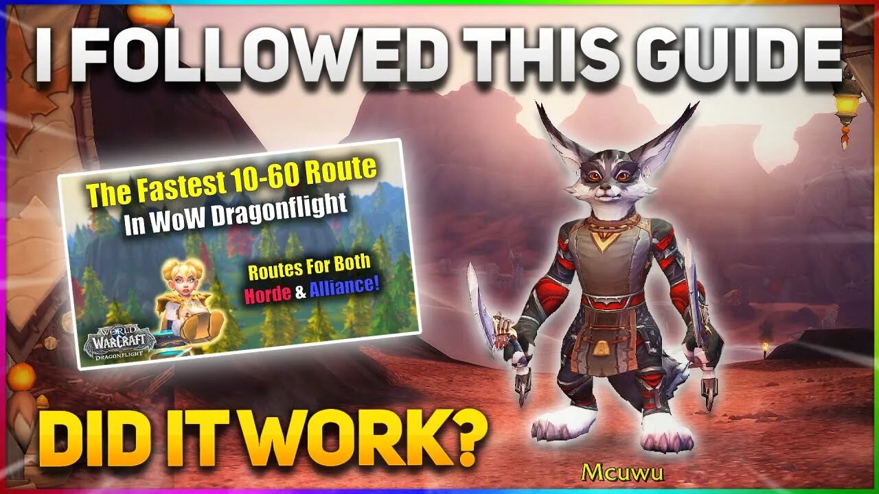 DID IT WORK?! HOW FAST DID I LEVEL THIS ROGUE 1-60? | World of Warcraft Dragonflight | Progression