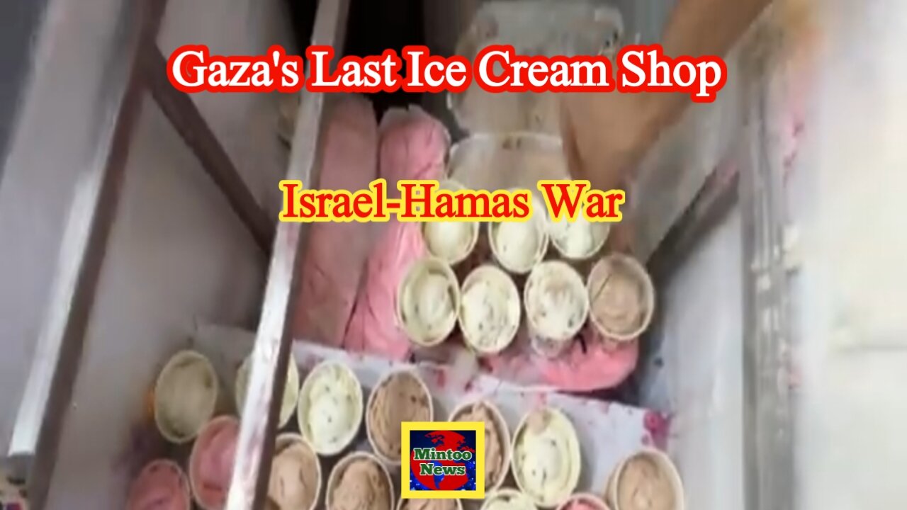 Ice cream vendor provides some respite from the misery of war