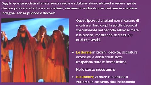 📖 Il Peccato di Adulterio: Perché Dio ordina a l’uomo e alla donna di vestire con decoro e modestia?