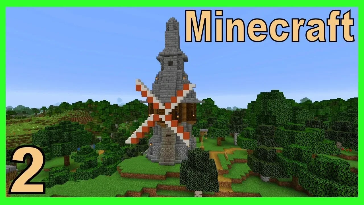 Minecraft Medieval Windmill Tutorial [series 5 version 1.14]