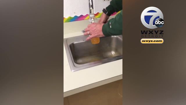 Video shows brown water from River Rouge school fountain