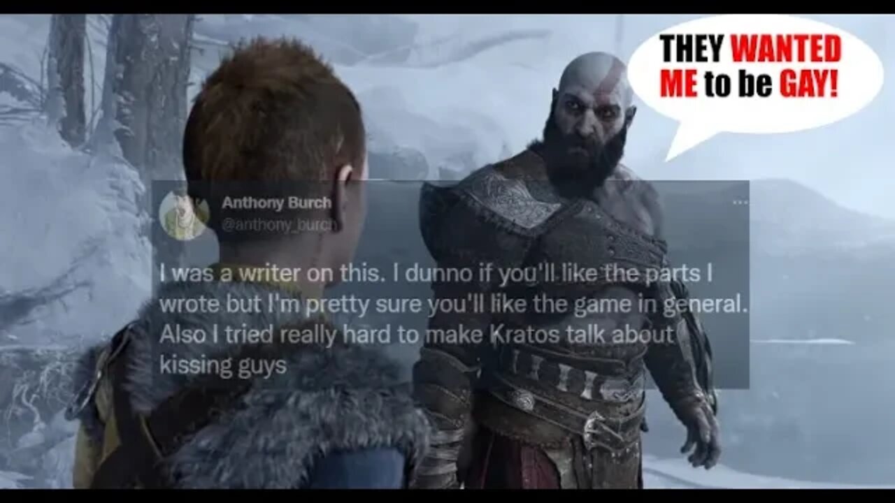 Kratos is into guys?!? Anthony Bursch wanted him to be!
